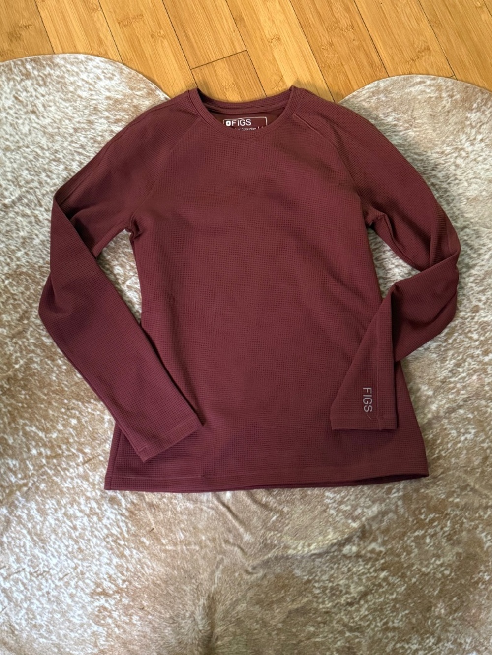 Figs Walnut Waffle Long Sleeve